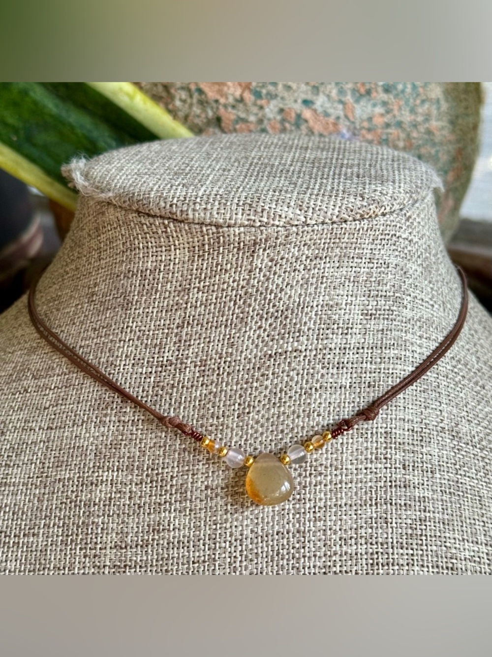 Boho Red Agate Choker Necklace